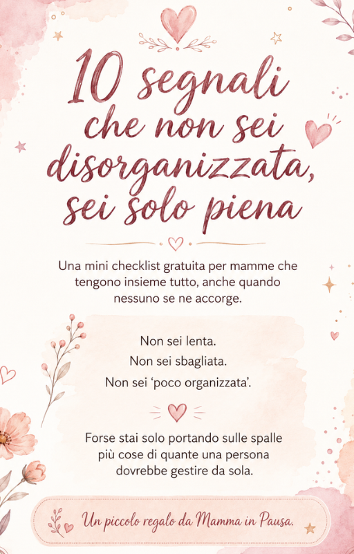 10 segnali che non sei disorganizzata, sei solo piena