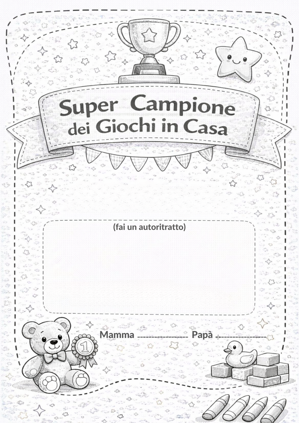 GIOCHI PER BAMBINI IN CASA - attività per bambini 3-5 anni (PDF stampabile)