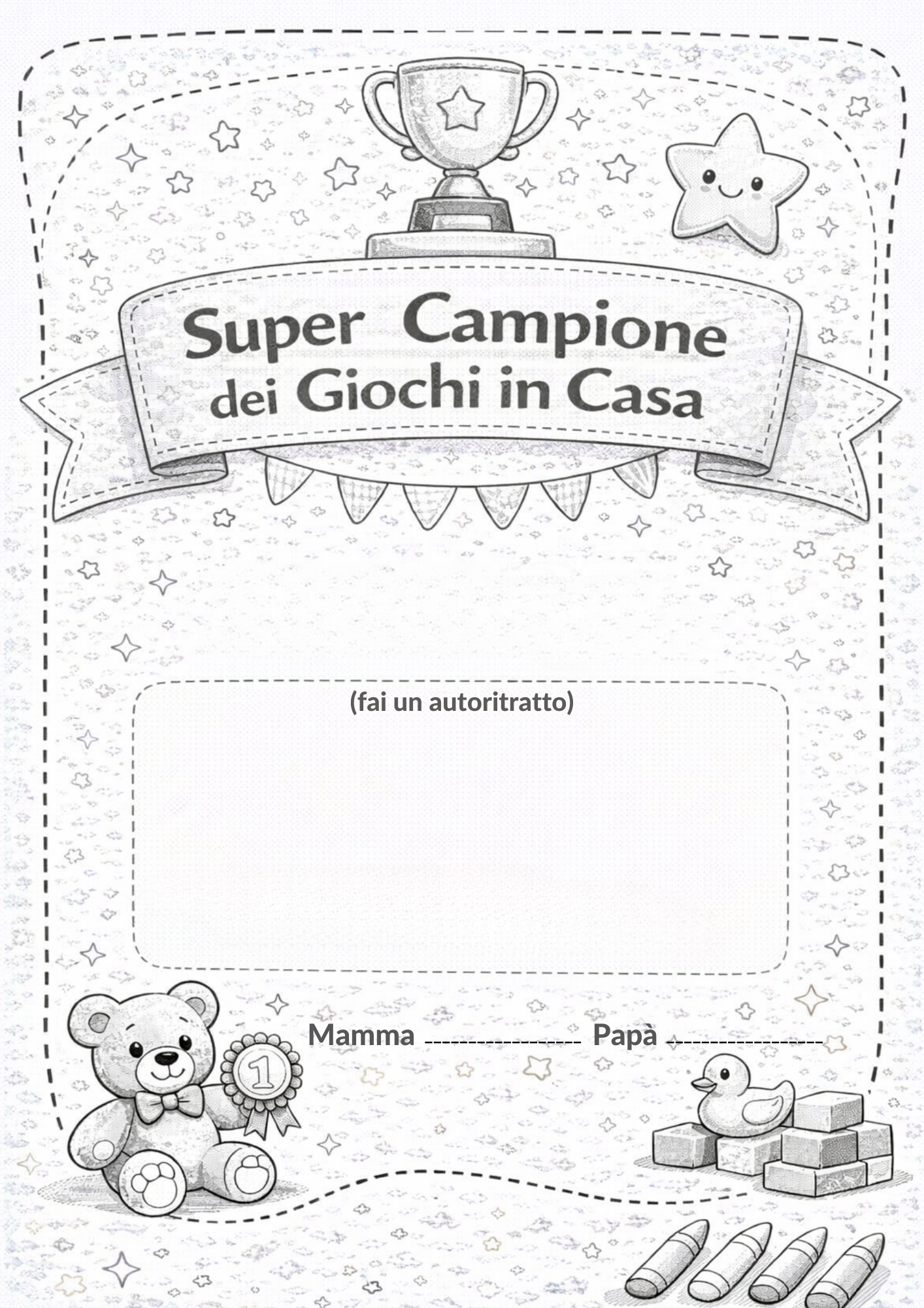 GIOCHI PER BAMBINI IN CASA - attività per bambini 3-5 anni (PDF stampabile)