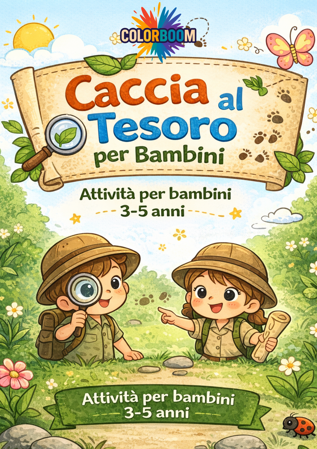 CACCIA AL TESORO PER BAMBINI - attività per bambini 3-5 anni (PDF stampabili)