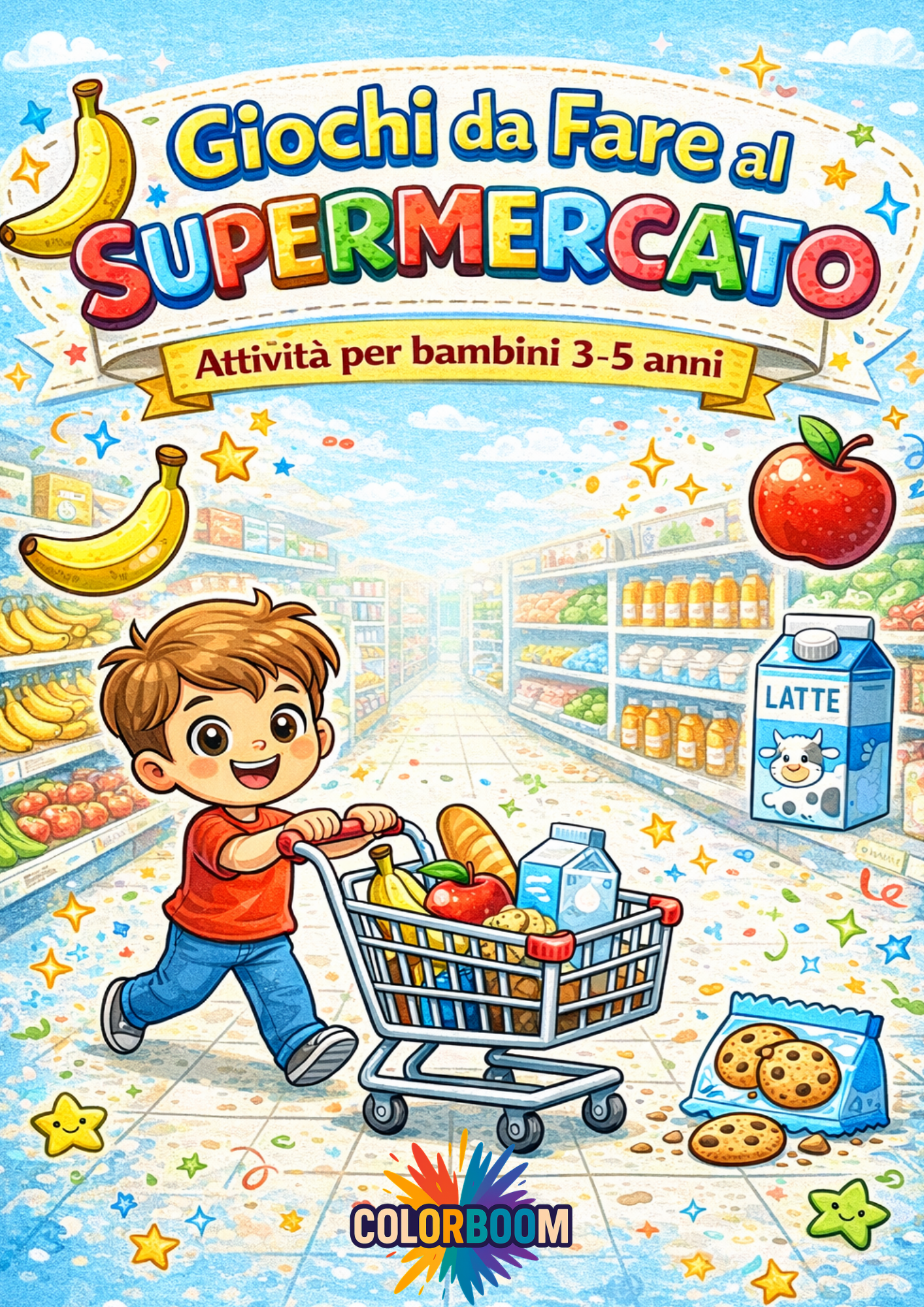 GIOCHI DA FARE AL SUPERMERCATO - attività per bambini 3-5 anni (PDF stampabile)