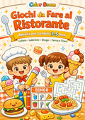 GIOCHI DA FARE AL RISTORANTE - attività per bambini 3-5 anni (PDF stampabile)