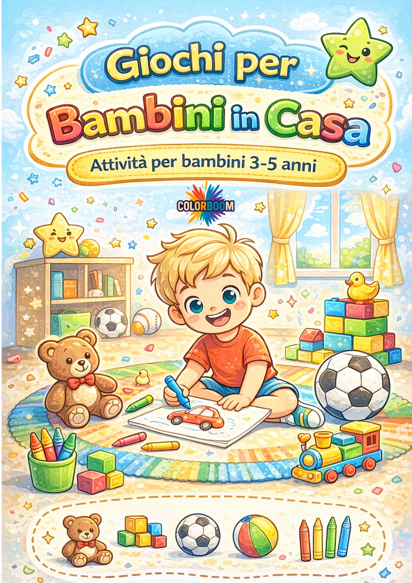 GIOCHI PER BAMBINI IN CASA - attività per bambini 3-5 anni (PDF stampabile)