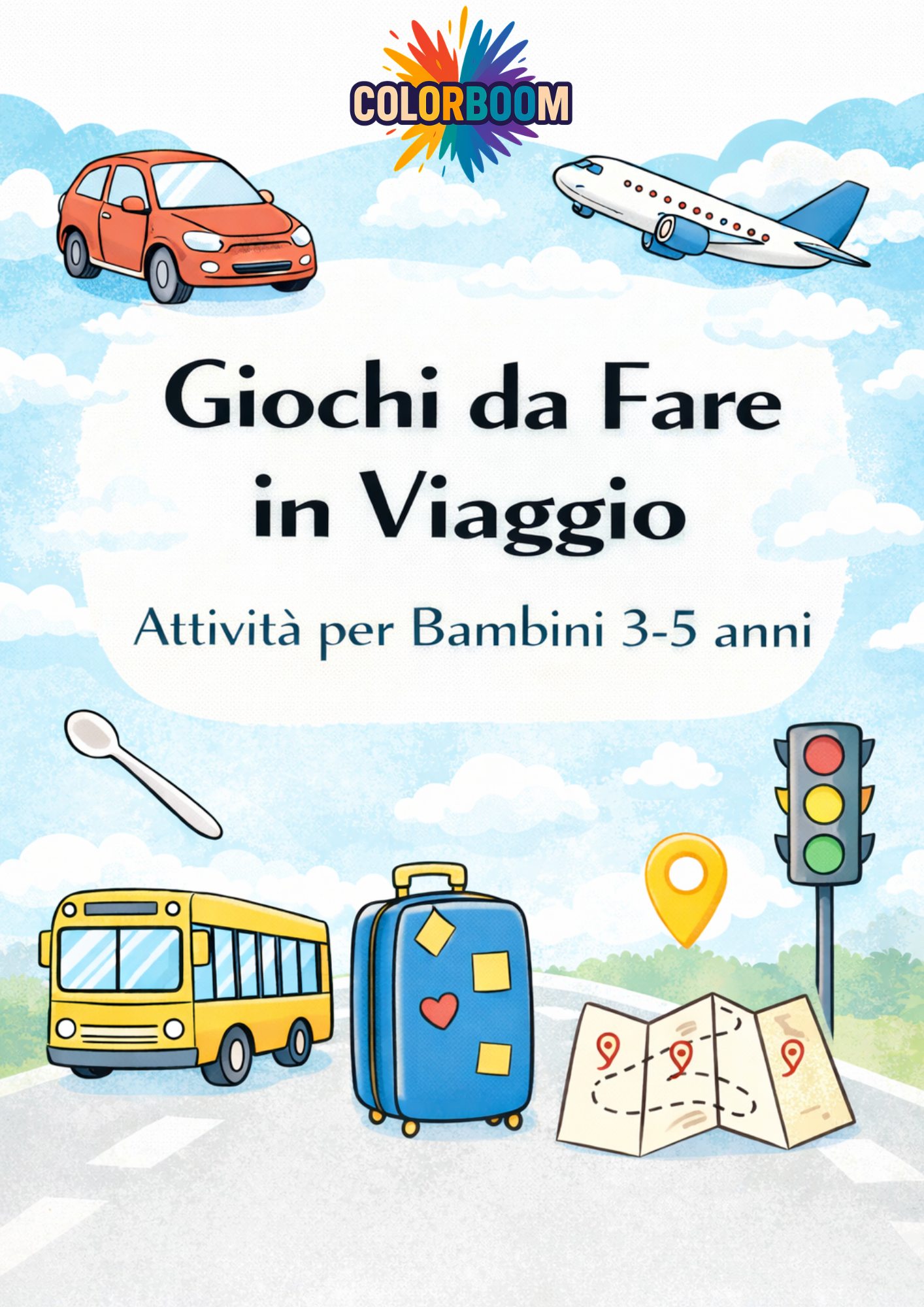 GIOCHI DA FARE IN VIAGGIO - attività per bambini 3-5 anni (PDF stampabile)