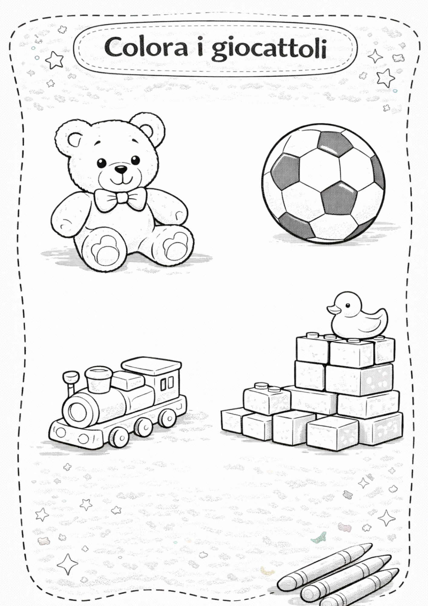 GIOCHI PER BAMBINI IN CASA - attività per bambini 3-5 anni (PDF stampabile)