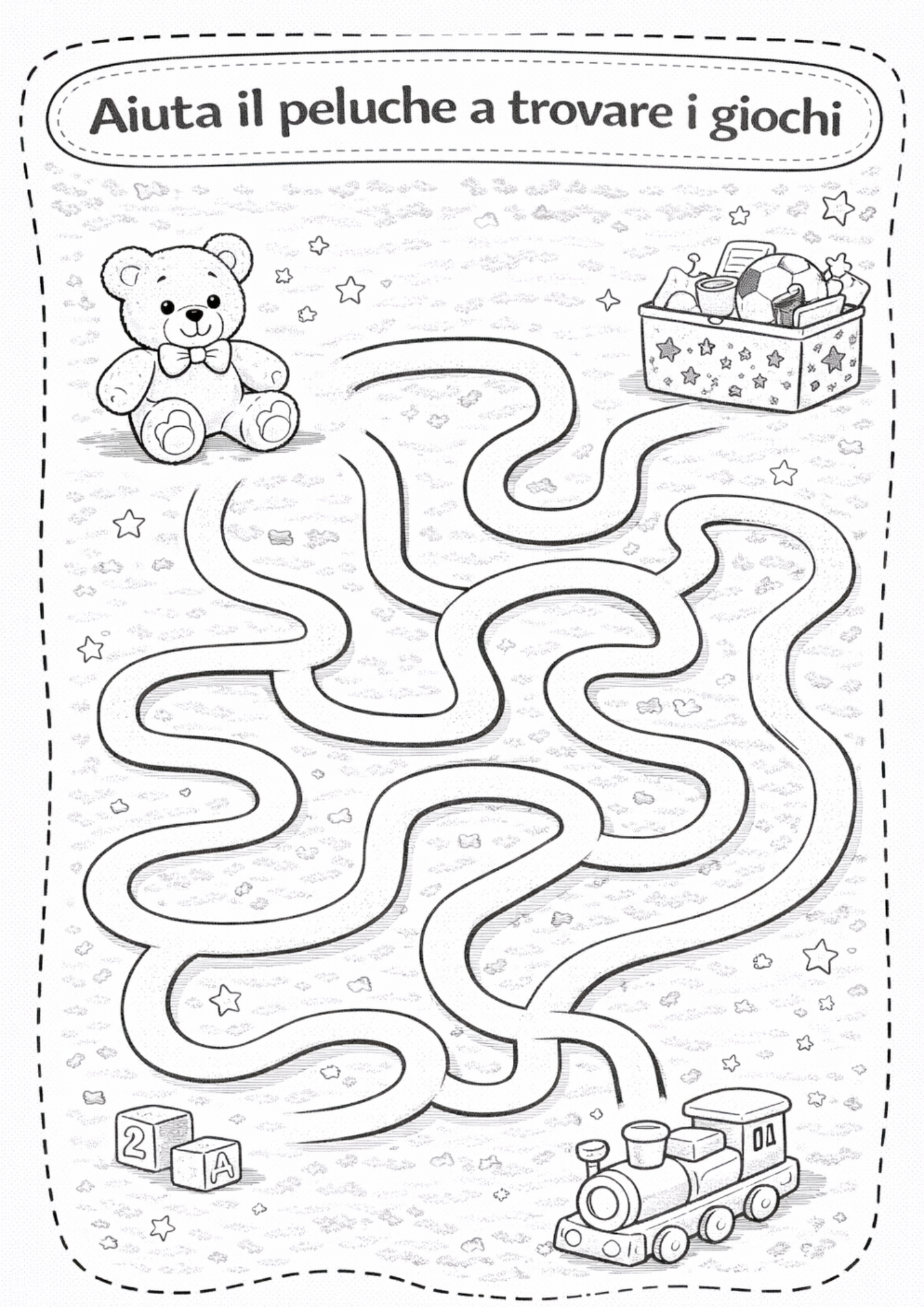 GIOCHI PER BAMBINI IN CASA - attività per bambini 3-5 anni (PDF stampabile)