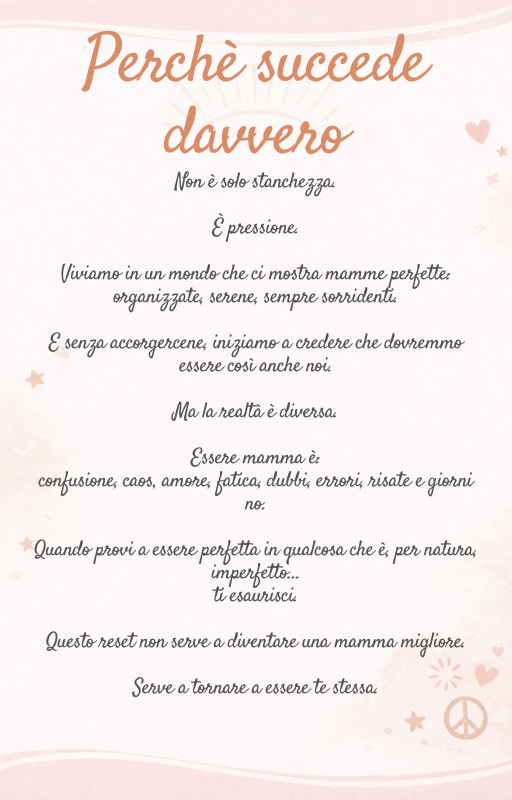 Reset Mamma – 7 giorni per tornare a respirare