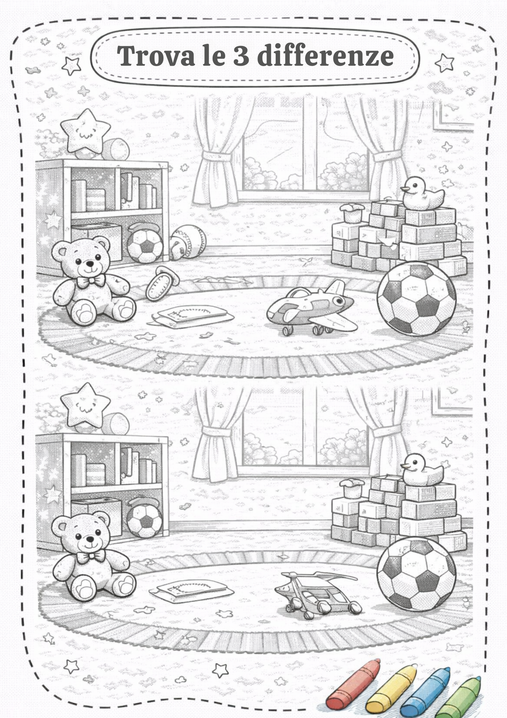 GIOCHI PER BAMBINI IN CASA - attività per bambini 3-5 anni (PDF stampabile)