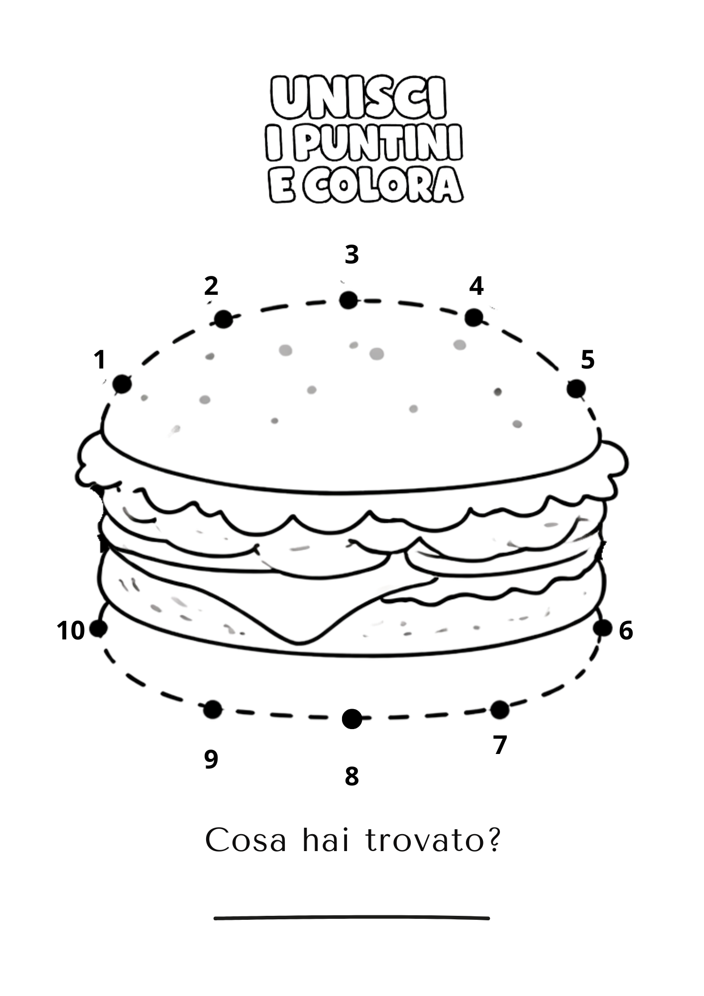 GIOCHI DA FARE AL RISTORANTE - attività per bambini 3-5 anni (PDF stampabile)