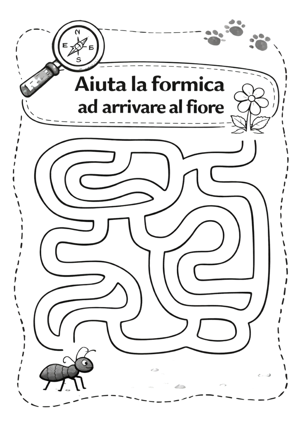 CACCIA AL TESORO PER BAMBINI - attività per bambini 3-5 anni (PDF stampabili)